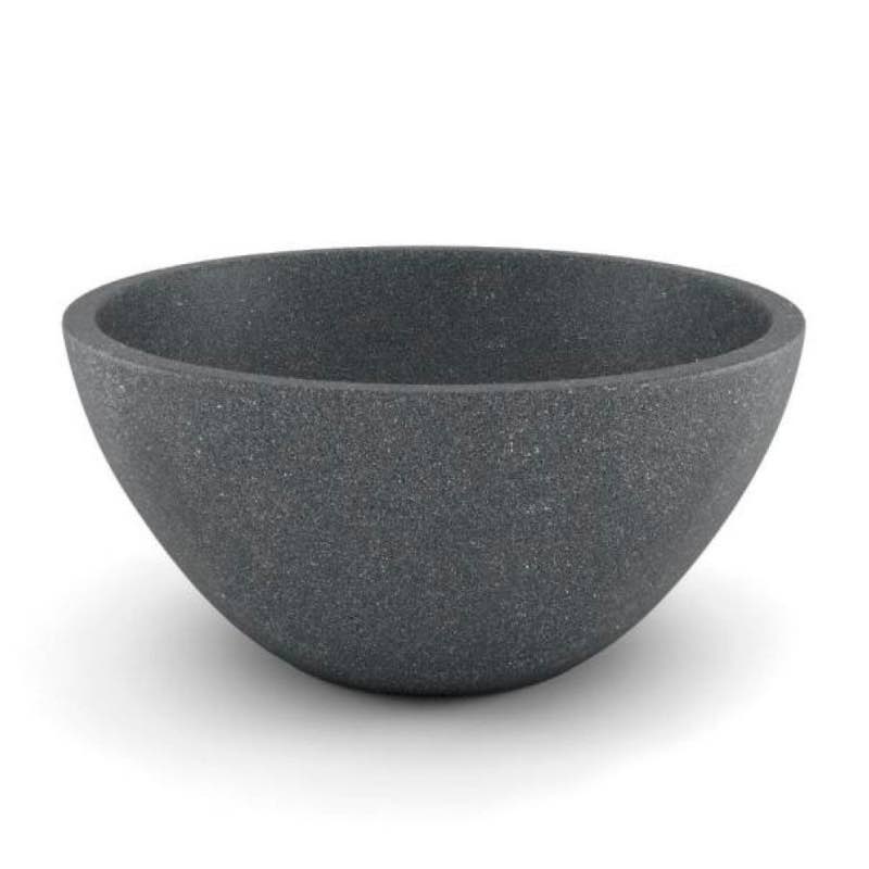 Basin Tabletop Concrete Planter - Graphite